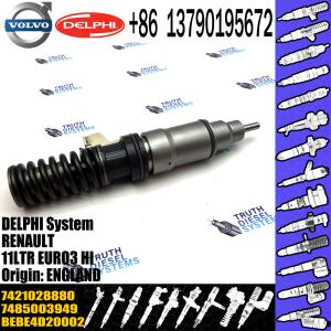 China Diesel Fuel Injector 21582096 BEBE4D35002 21644598 85003949 7421028880 E3.18 for VOL 11LTR EURO3 HI wholesale