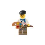 Compatible with legoinglys artist painter mini figure paint palette easel