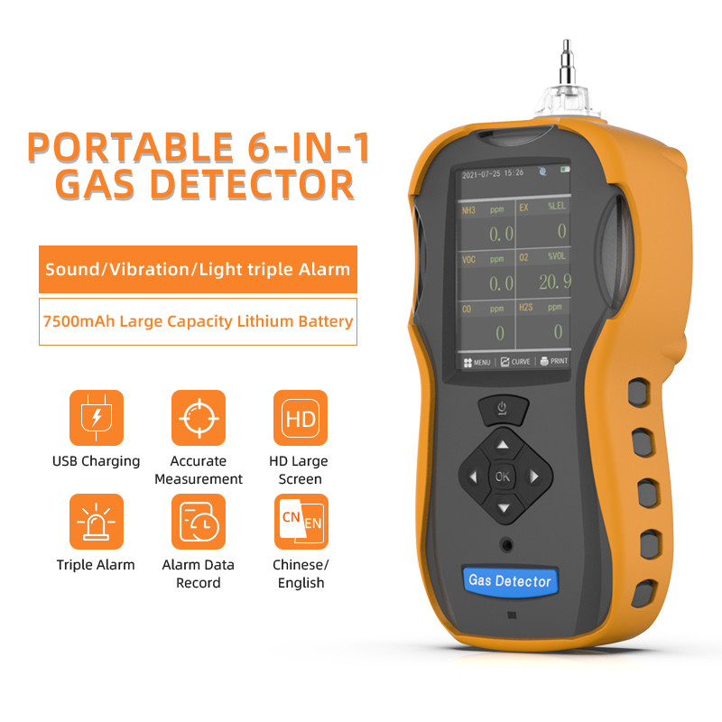 Wireless VOC Monitoring Equipment , Audible Visual Alarm Portable VOC Detector