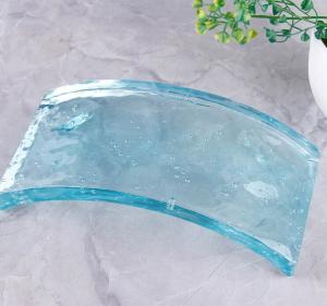 China 8x8x4 Crystal Glass Block Super Clear Decorative Glass Striped Engraved wholesale