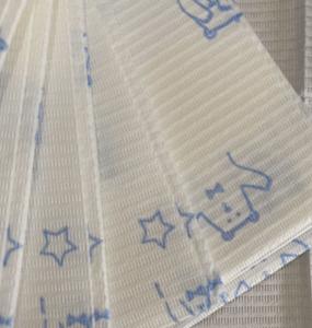 China Yellow 13*18&quot; 6.68g Disposable Adult Bib wholesale
