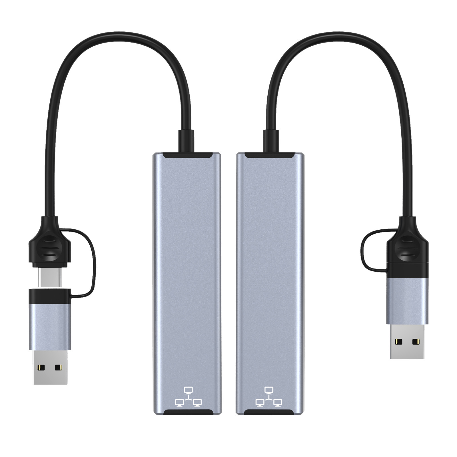 Compact USB C Hub Adapter Laptop Usb Port Expander Usbc Hub For Fast Data Transfer