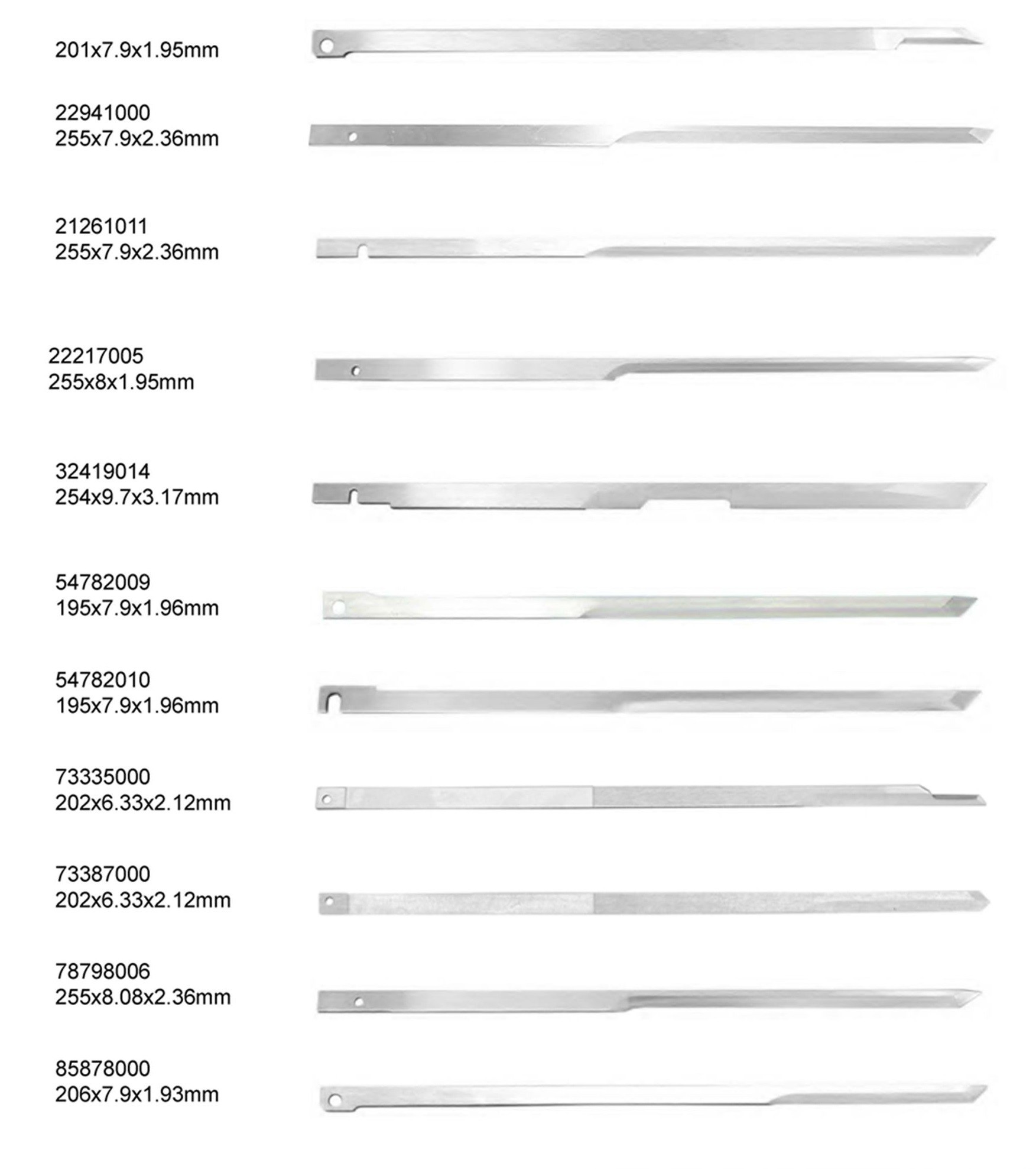Cutter Blades Sizes 305*7*2mm For Auto Cutter Machine