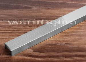 China Brushed Stainless Steel Tile Trim , Stainless Steel Border Edge Tile Background Wall Decoration wholesale