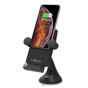 China 10W Qi Wireless Charging Vehicle Dock , Dashboard Air Vent Holder Charger wholesale