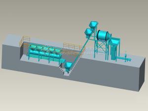 China Compound NPK Granular Fertilizer Bulk Blending Production Line Machine wholesale