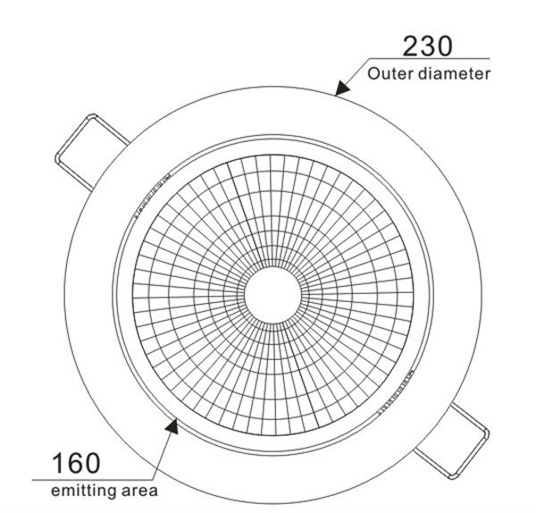 hot sale 3/6/8/12 inch COB LED downlight with CE ROHS DALI