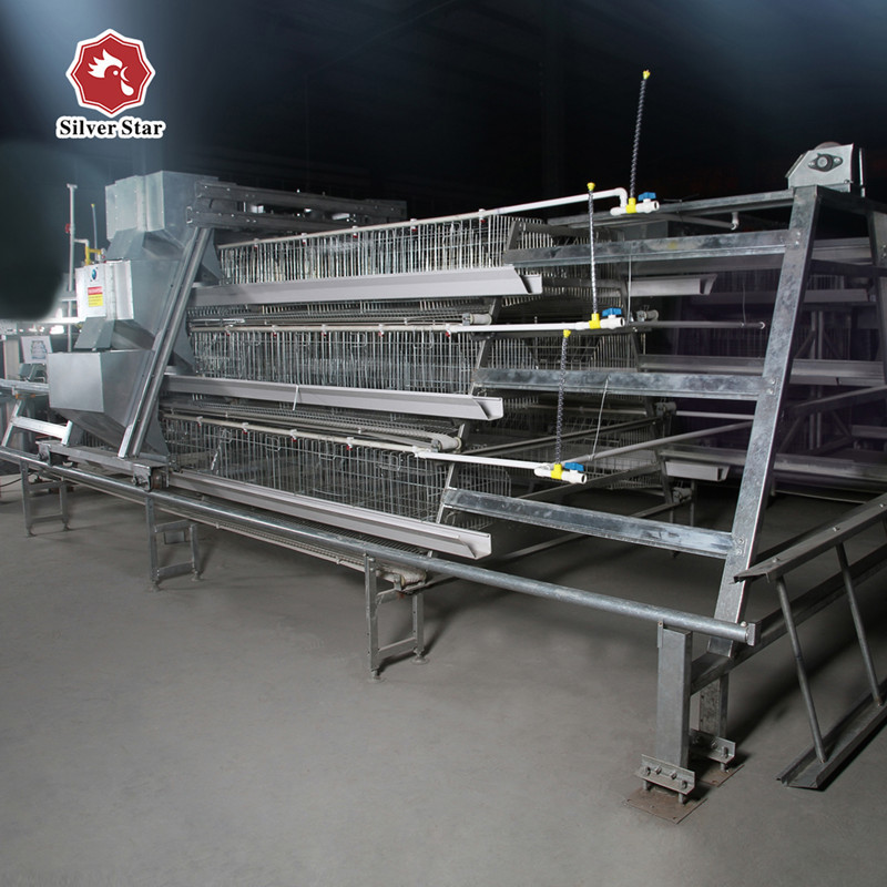 Full Automatic Battery Chicken Cage Hot Dip Galvanized Wire 3-4 Layers