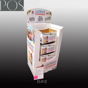 China Food packing corrugated dumpbin unit display stand wholesale
