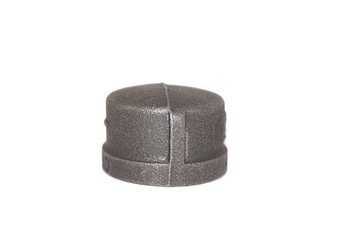 BSPP Threaded Pipe Fitting Cap Round Head Cast Iron Cap Fire Protection Design