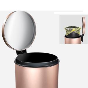 China Fingerprint Proof 1.3 Gallon Stainless Steel Dustbin With Lid wholesale