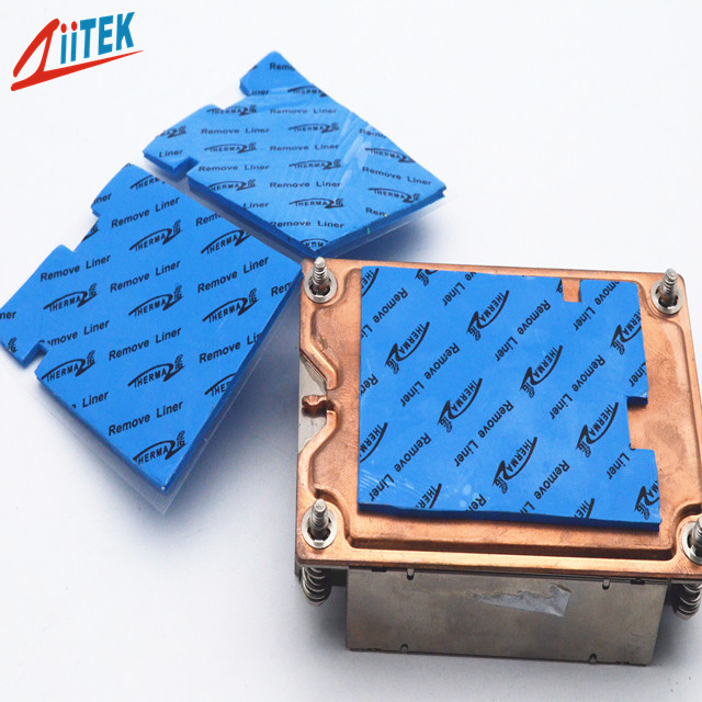 Heat Dissipation 7W Thermal Conductive Silicone Pad For Micro Heat Pipe Thermal Solutions