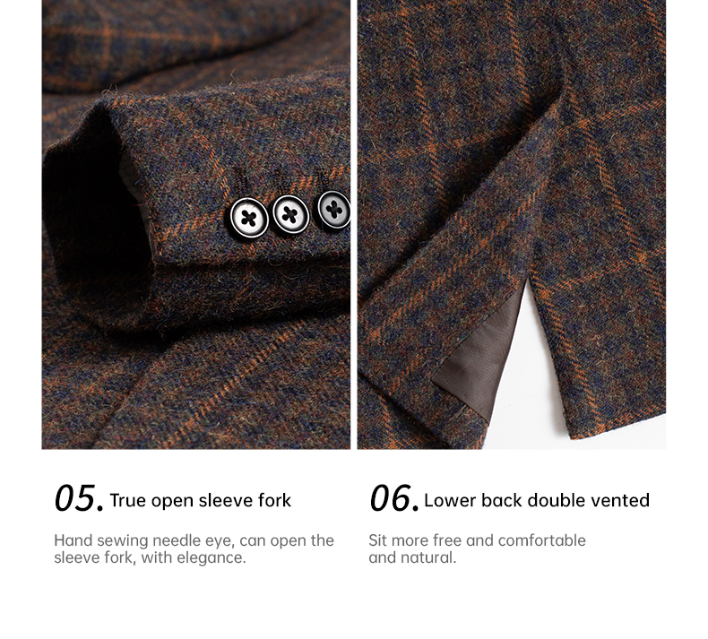 2022 Autumn and Winter Men's Casual Suit Jacket in Pure Wool Imported from Australia