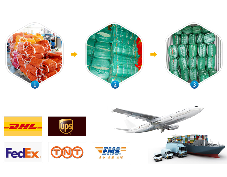 Drawstring Mesh Firewood Bags for Agricultural Produce and Vegetables Sealing Handle