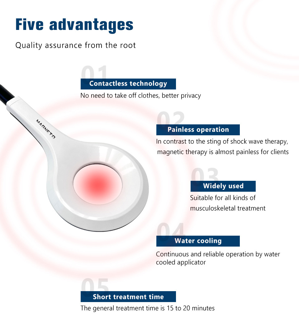 Optic Pemf Magnetic Therapy Device 3000Hz Penetration Depth 18cm