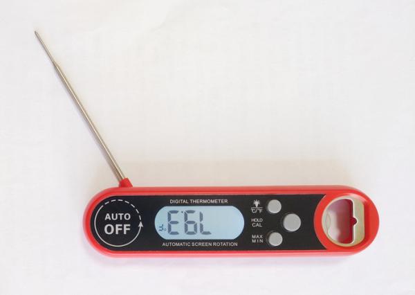 Lcd Display Electronic Meat Thermometer / Barbecue Smoker Thermometer Probe