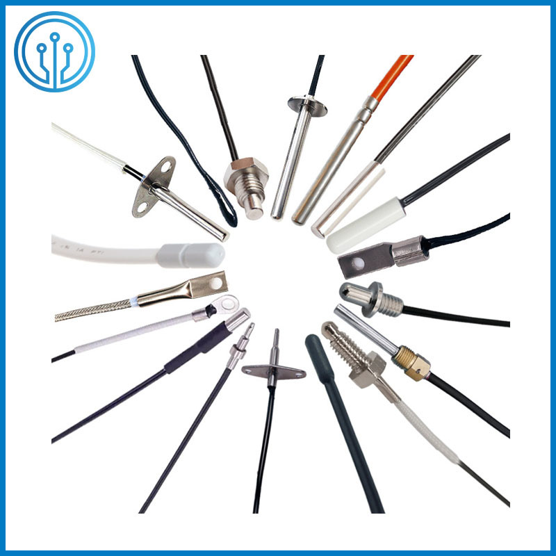 Transparent Twisted CLASS B PT100 PT1000 Temperature Sensor With UL10362 28AWG PTFE Cable