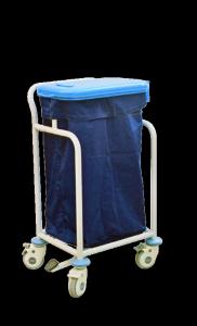 China Simple Stainless Steel Medical Trolley Hospital Clinic Furniture With Dirt Bag wholesale