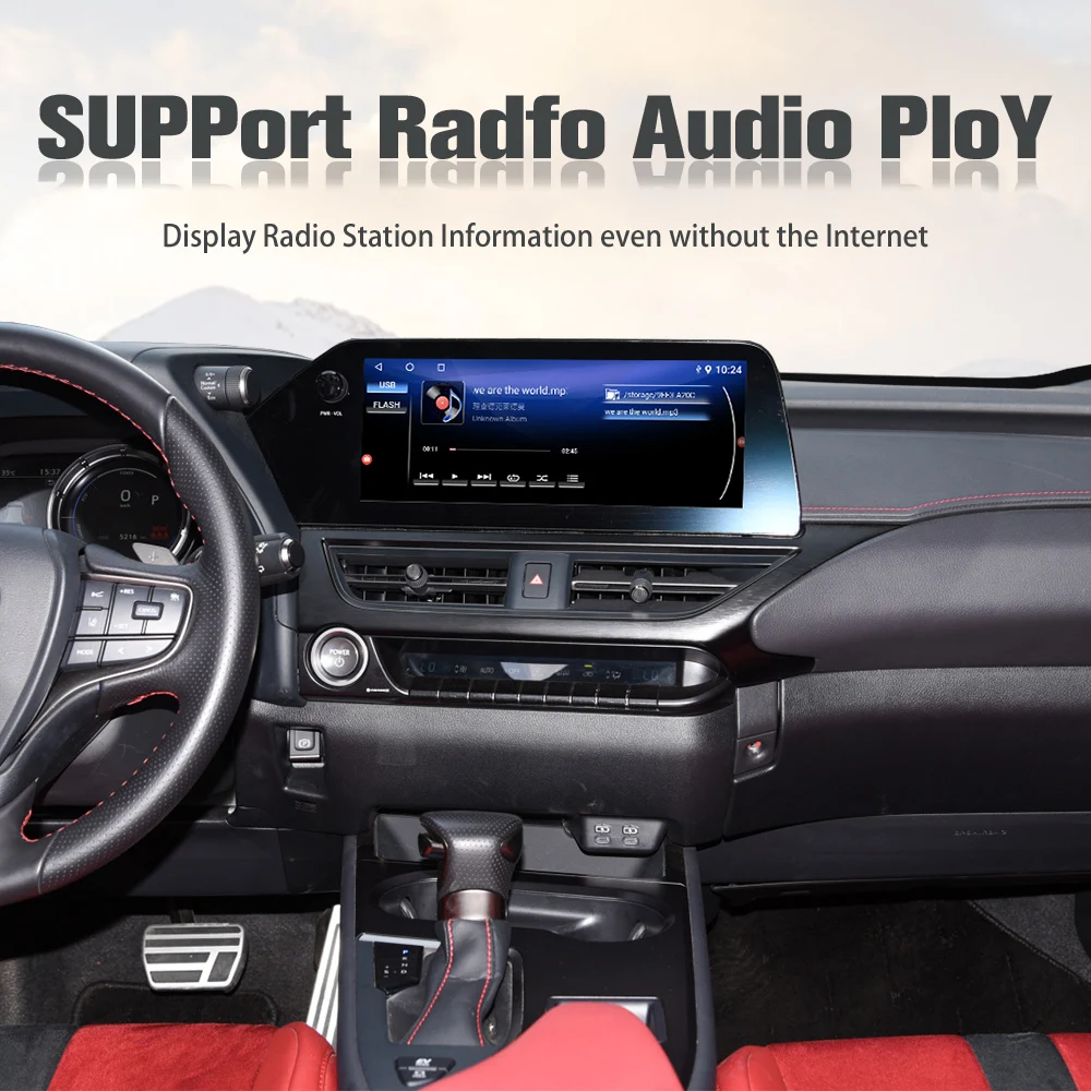 Carplay Car Video interface For LEXUS UX 2019-2021 Android system interface with screen touchpad and 360 AHD(128GB)