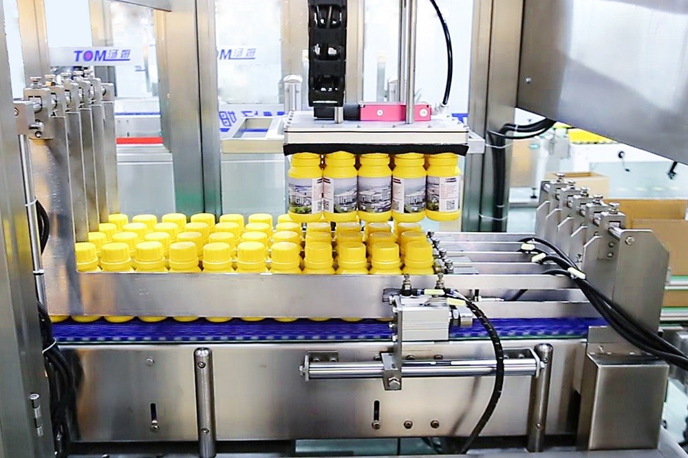 Stainless Steel 304 Automatic Pick Up Bottle Top Load Case Packer
