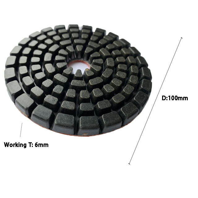Flexible Diamond Polishing Disc 4 Inch Resin Floor Buffing Pads