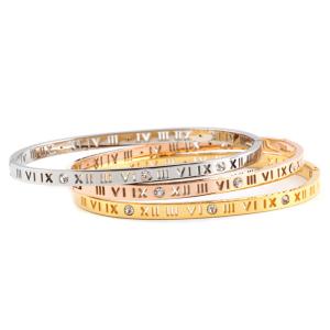 China Stainless Steel Wrist Bangle Bracelet Nonreligious 4mm Width 18g Weight wholesale