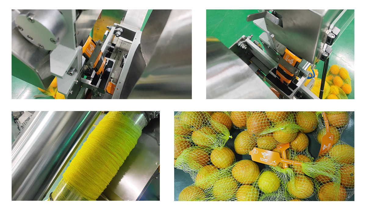 SS316 Automated Packaging System Nylon Mesh Net Bag Packaging Equipment