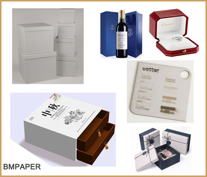 1.2mm 1.7mm Rigid Grey Cardboard For Mooncake Box Format 640 x 970 mm