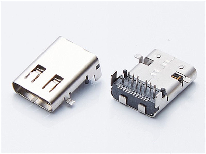 USB3.1 Type-C Connector USB3.1 C Type, THT, Receptacle, 24PIN，SMT+DIP， HULYN