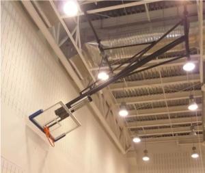 China Aluminum Indoor Electric Basketball Hoop Ceiling Mounted wholesale