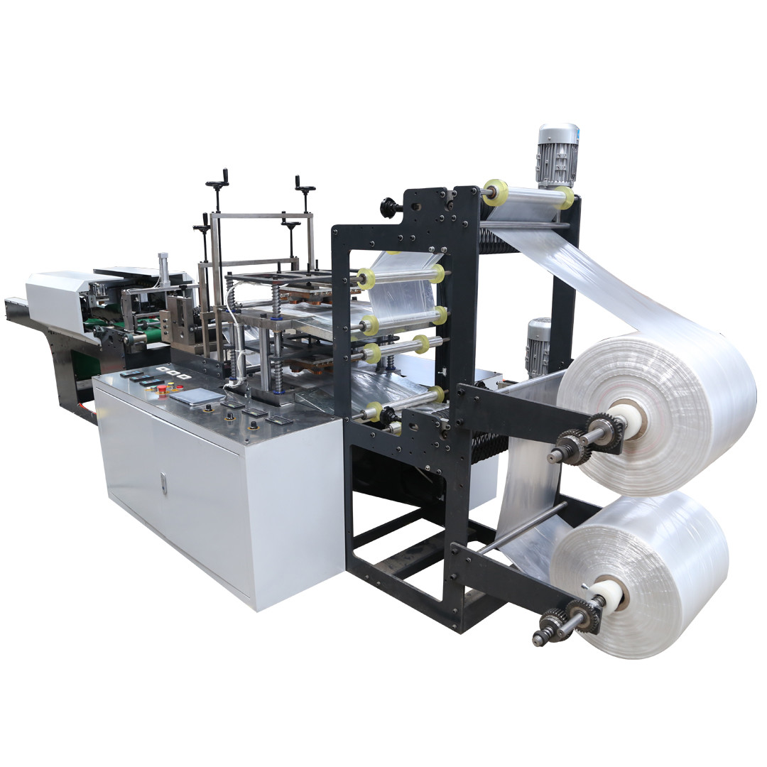 3m Length Disposable Plastic Glove Making Machine , 50pcs/Min PE Glove Machine