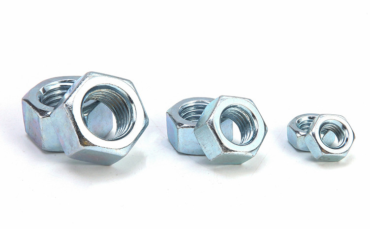 Zinc Plated Steel DIN934 Hexagon Nuts Low Strength Hex Nuts to Supply