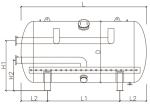 316L Stinless Steel Activated Carbon Filter Tank Horizontal Adsorption 0.6MPa