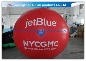 China Inflatable Big Advertising Balloons , Red Air Balloon Advertising Helium Ball wholesale
