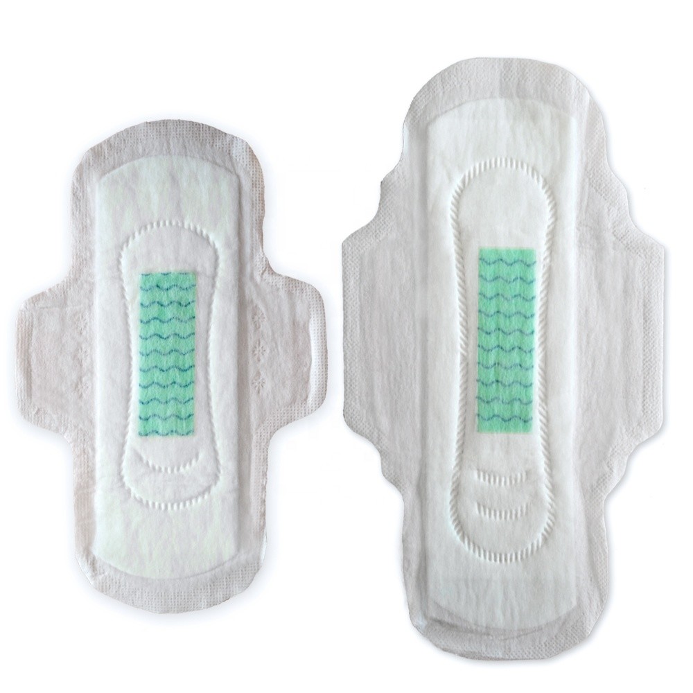 Cotton Top Sheet Super Dry Ultra Thin Cotton Sanitary Napkin 240mm -350mm