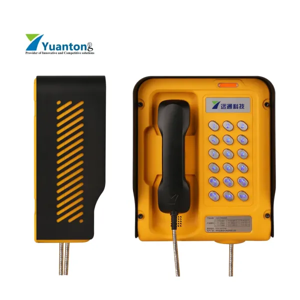 Industrial Outdoor Weatherproof IP68 Waterproof Vandal Resistant IP Fiber Host Tunnel Telephone