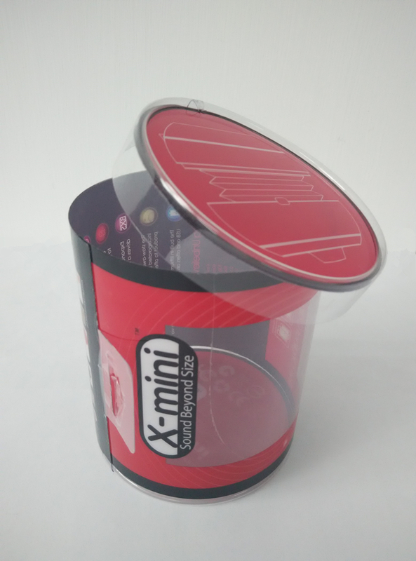Plastic Folding Box, Cylinder,hemming, 4 color printing surface