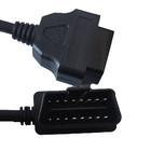 China 12V 24V OBD2 Splitter Cable , 16 Pin Male To 3 Pin Female Motorcycle OBD Cable wholesale