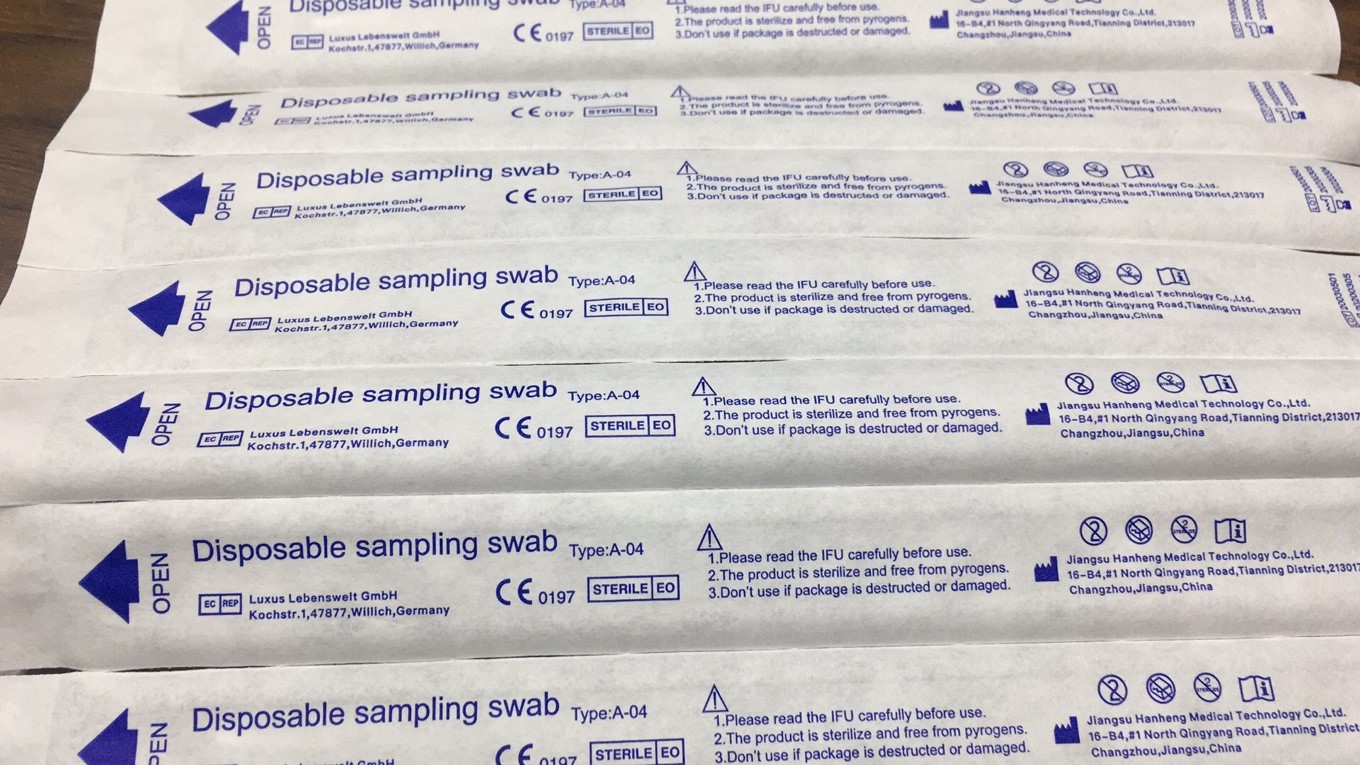 ISO13485 15cm Flocked Swabs For Sample Collection