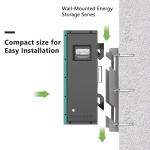 Ip65 10 Kwh Wall Mounted Lithium Battery 48v 200ah 50kg