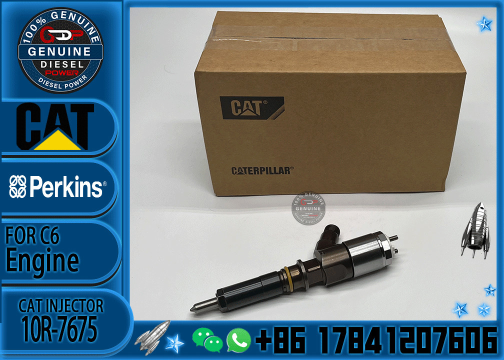 10R 7675 Fuel Injector 3264700 326-4700 for Caterpillar C6 C6.4 Engine CAT 320D Excavator