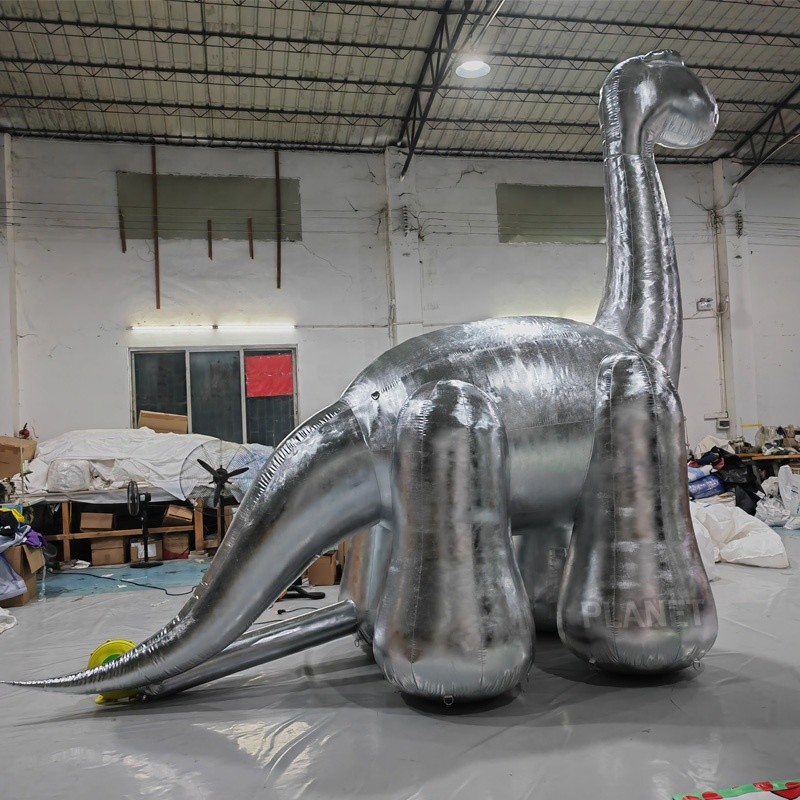 Custom Zoo Event Inflatable Dinosaur Model Giant Long Necked Dinosaur For Decoration
