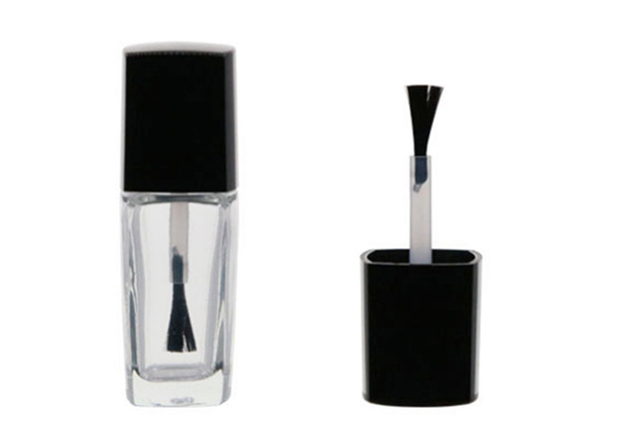 5ml / 8ml / 10ml Square Nail Polish Containers , Empty Polish Bottles Matte Surface