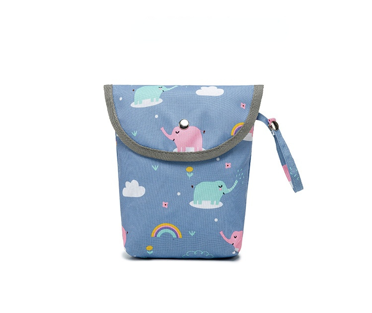 Wholesale Infant Cloth Toilet Diaper Bag Mini Waterproof Wet Dry Package for Baby Nappy Pouch Reusable Bag