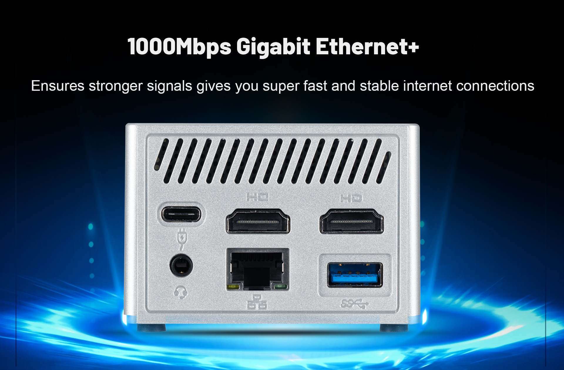 Lightweight Mini Desktop Computer Intel Alder Lake N N100 CPU