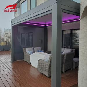 China Adjustable Louvered Roof Motorized Aluminum Pergola 6063 T5 wholesale