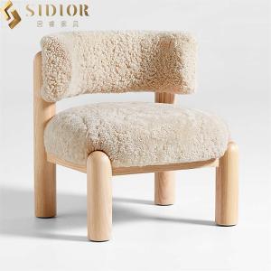 China Living Room Fabric Modern Leisure Chair 71cm Height Single Lounge Chairs wholesale