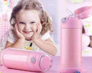China Pink Color Children'S Stainless Steel Water Bottles Vacuum Flasks Thermos 350ml wholesale