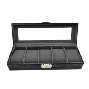China Hot Spot Full Carbon Fiber PU Leather Watch Box Watch Storage Box Display Watch Organizer Box wholesale