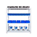 Hot sale 4 layer stainless steel storage rack, light duty metal shelf ,